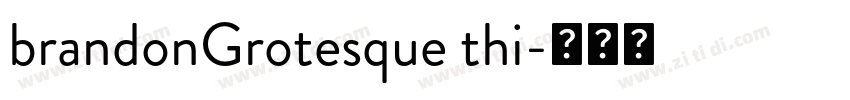 brandonGrotesque thi字体转换